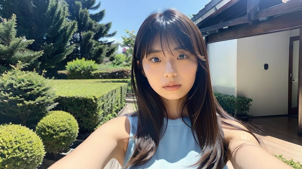 Kikuchi Hina takes a selfie with a man with long bangs and wolf hair., Liminal Space,
