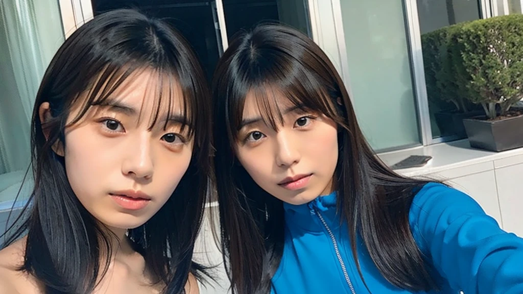 Kikuchi Hina takes a selfie with a man with long bangs and wolf hair., Liminal Space,