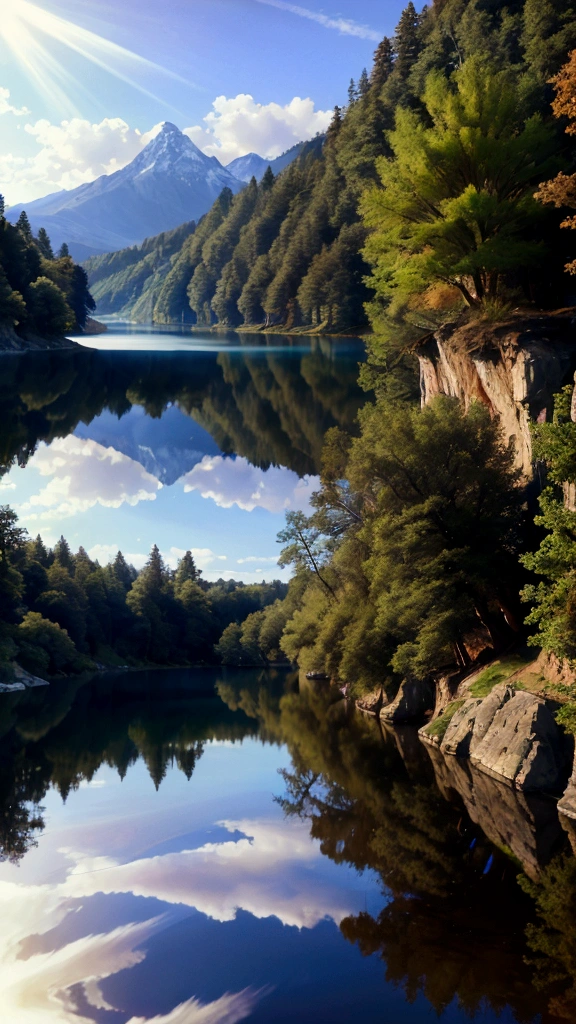 Ultra HD、Surreal、Ultra-realistic、Fantastic lake