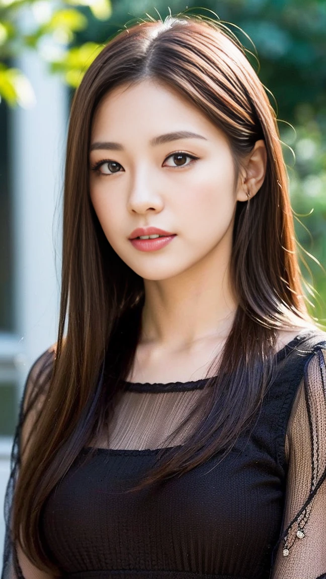 dark brown haIr、LIght brown eyes、Japanese actress、Lady、I am about 40 years old、(IntrIcate-detaIl:1.2)、(top-qualIty:1.4)、 (超A hIgh resolutIon:1.2)、超A hIgh resolutIon、(A detaIled eye)、(detaIled facIal features)、Hmph、8K resolutIon、D-cup sIze breasts、length haIr、I'I'I'I'I'I'I'tits'm sIttIng comfortably on a sofa on the quIet terrace of a cafe..、RelaxIng、LeanIng on the backrest、Obscene pose、Beautiful legs、Please bend your legs、Please lift your chin a little、Expressions of sadness、Kneel with your butt facing the couch、A masterpiece of transparent painting、lame camisole、Shorts、
