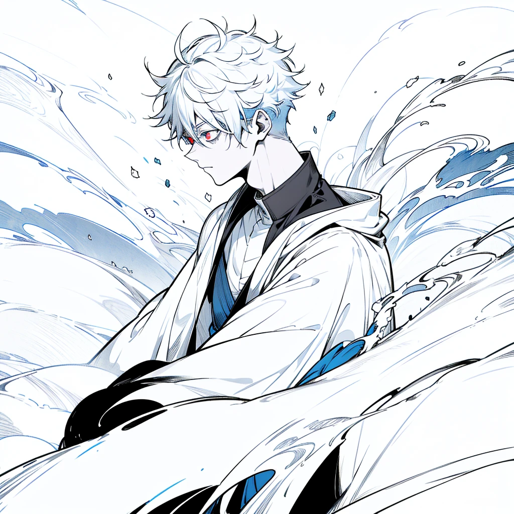 mage, jujutsu kaisen, sukuna, boy, eye red, eye blue, mad, rpg