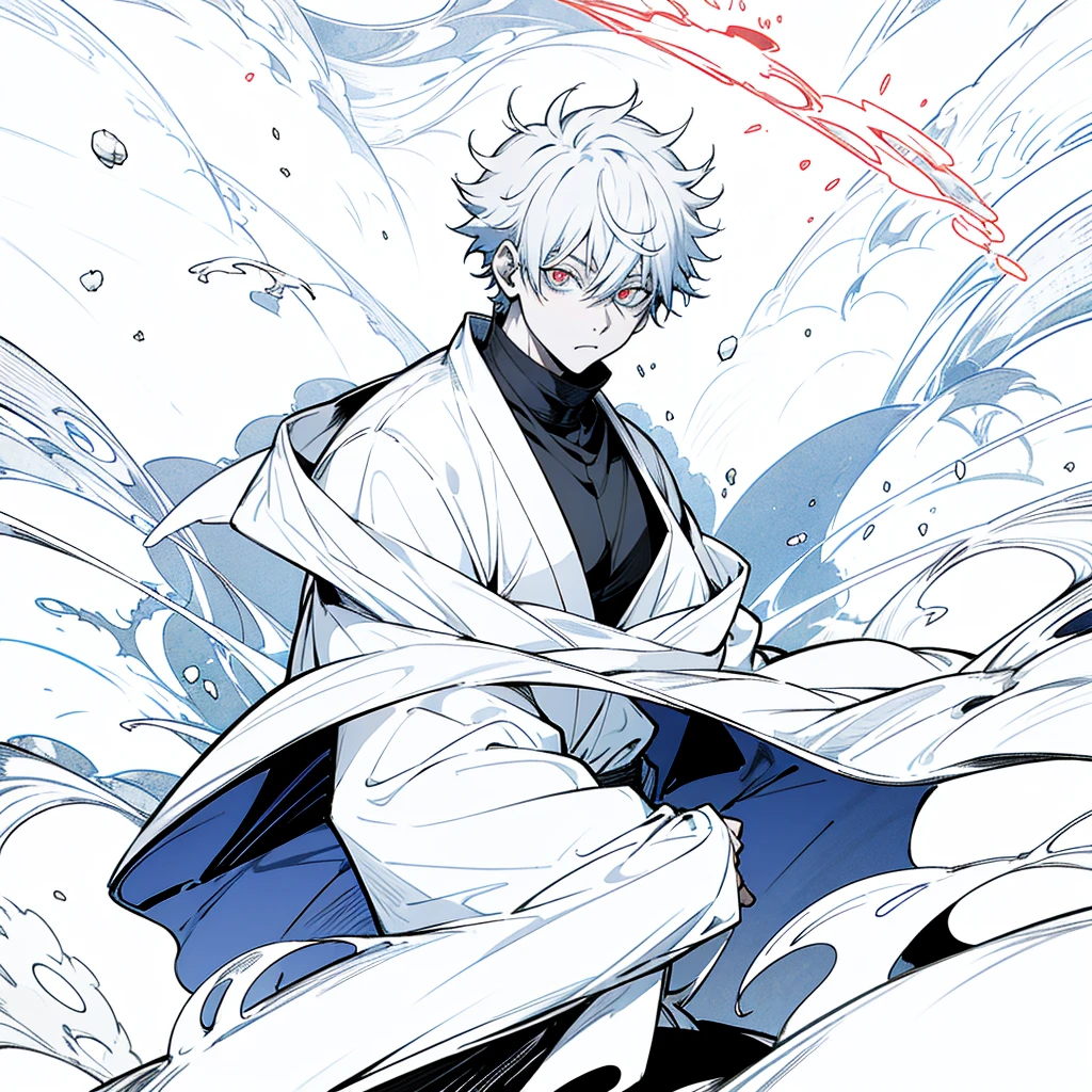 mage, jujutsu kaisen, sukuna, boy, eye red, eye blue, mad, rpg