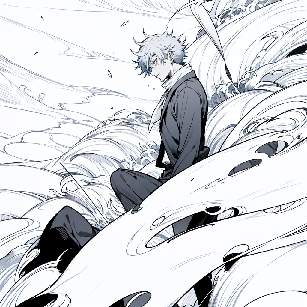 mage, jujutsu kaisen, sukuna, boy, eye red, eye blue, mad, rpg