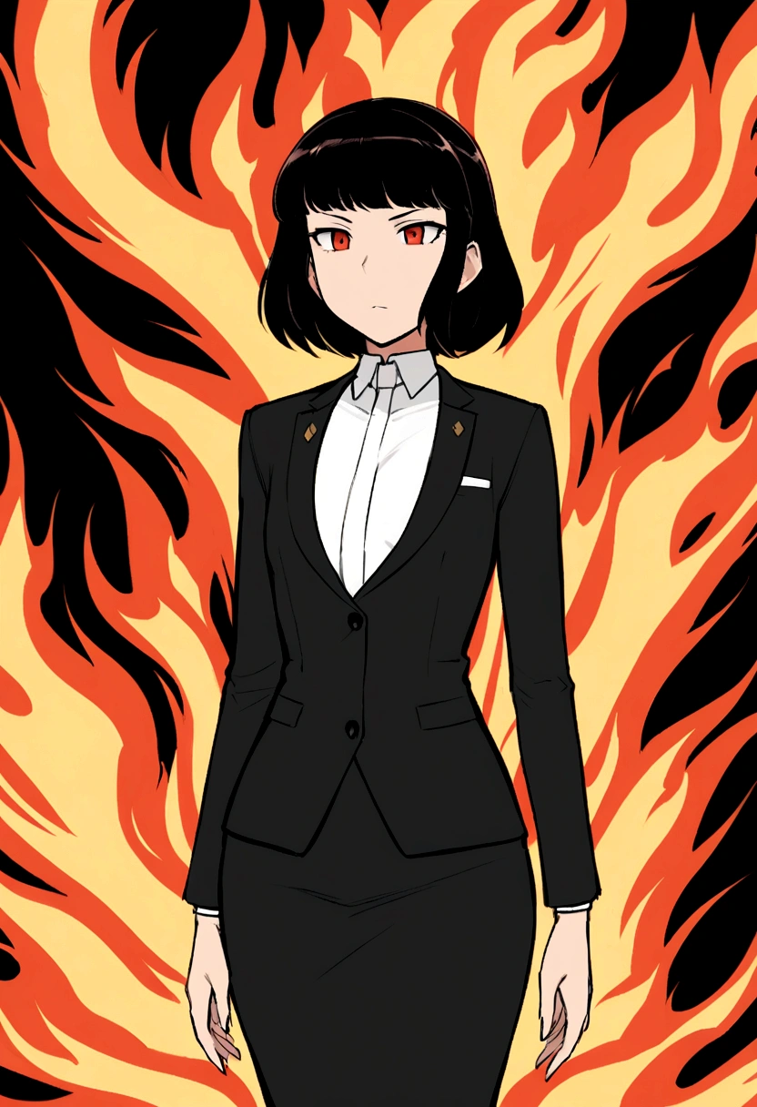 Dnd, fire ganassi, secretary, animated female, flat chested