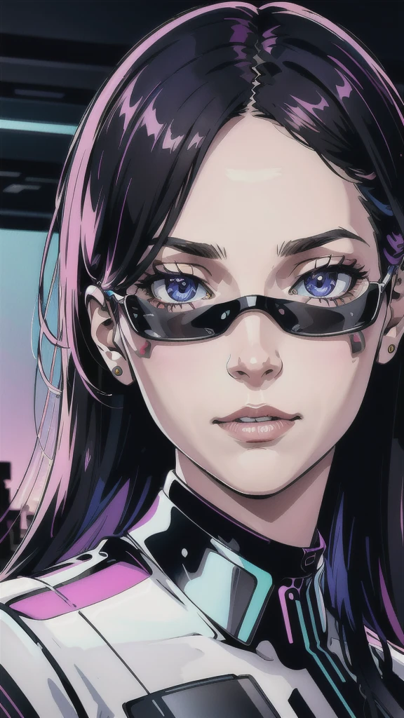 1 girl, colorful theme, synth sky,(Best quality, high quality, A high resolution), realistic, ultra detailed, very detailed facial features, absurdity, realistic lighting and reflections, very detailed facial features, see through your shirt, best photo,high quality illustration
