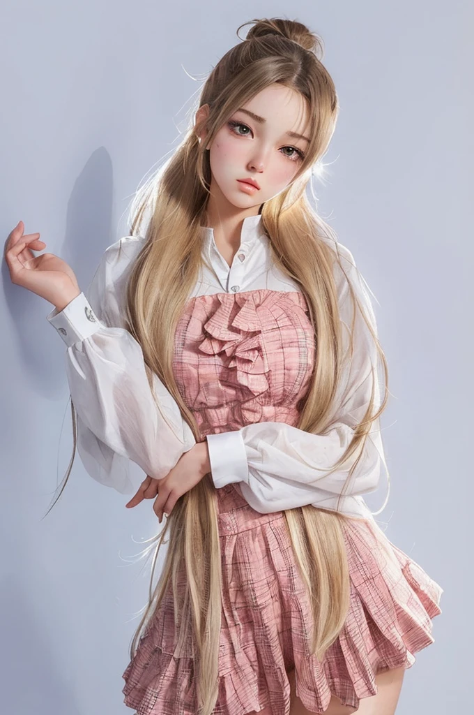 ultra detailed, beauty, cute, intense blush, female, body complete, hair texture, perfect anatomy, perfect hips, perfect legs, anime, high quality