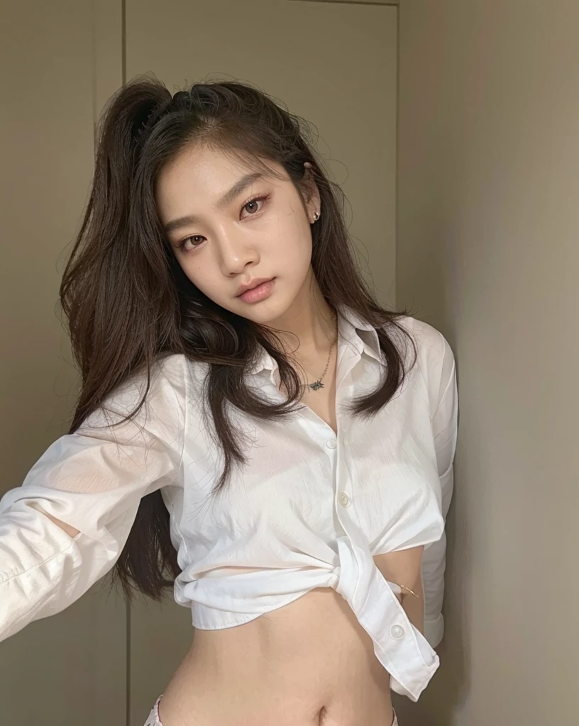 Asian features similar to those of blackpink's jennie