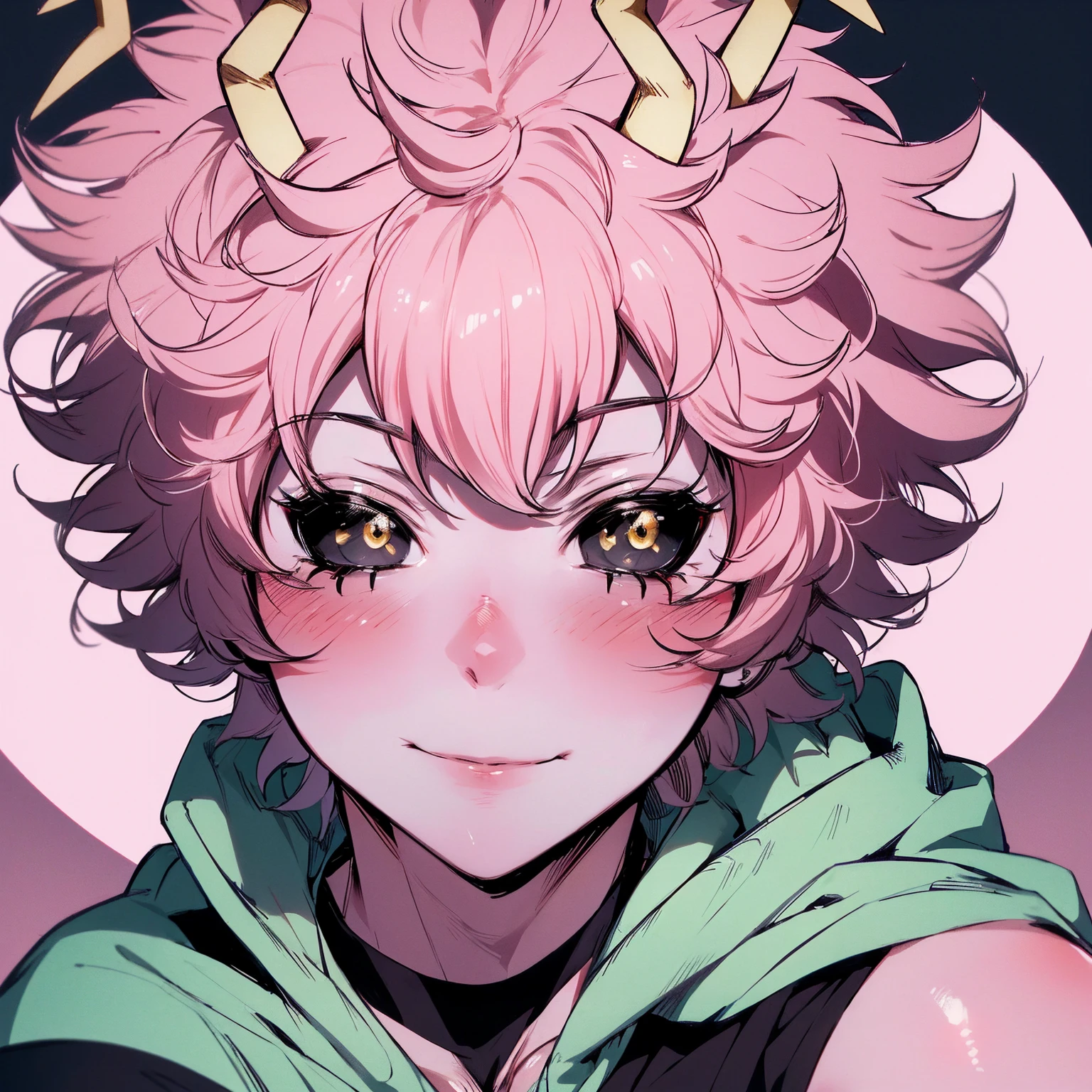 (best quality:1.3), (4k quality), 1 mature woman, Mina Ashido by boku no hero, , ((Detailed face)), (blush), whole body, 