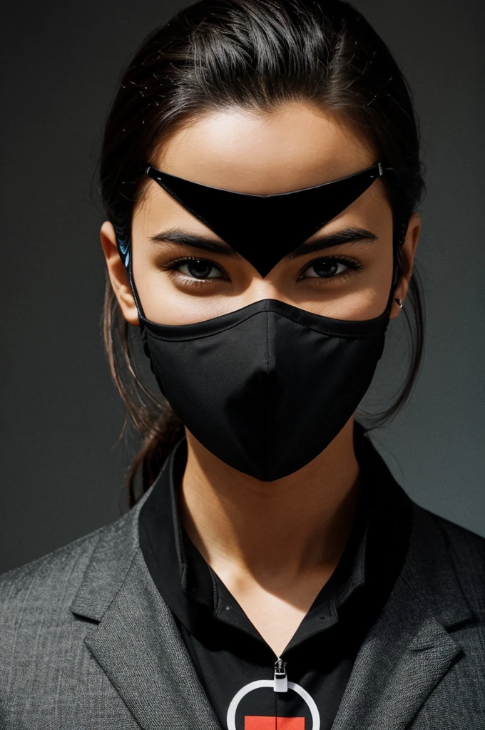 A black suit with a mask 
