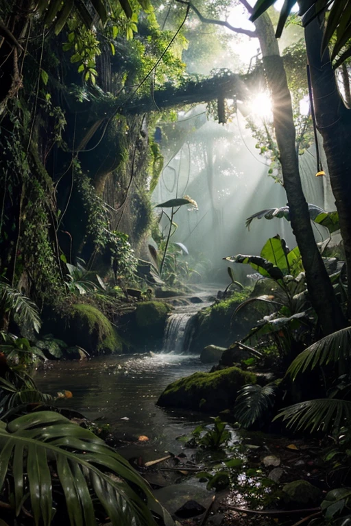 depth of the jungle, realistic and disturbing landscape