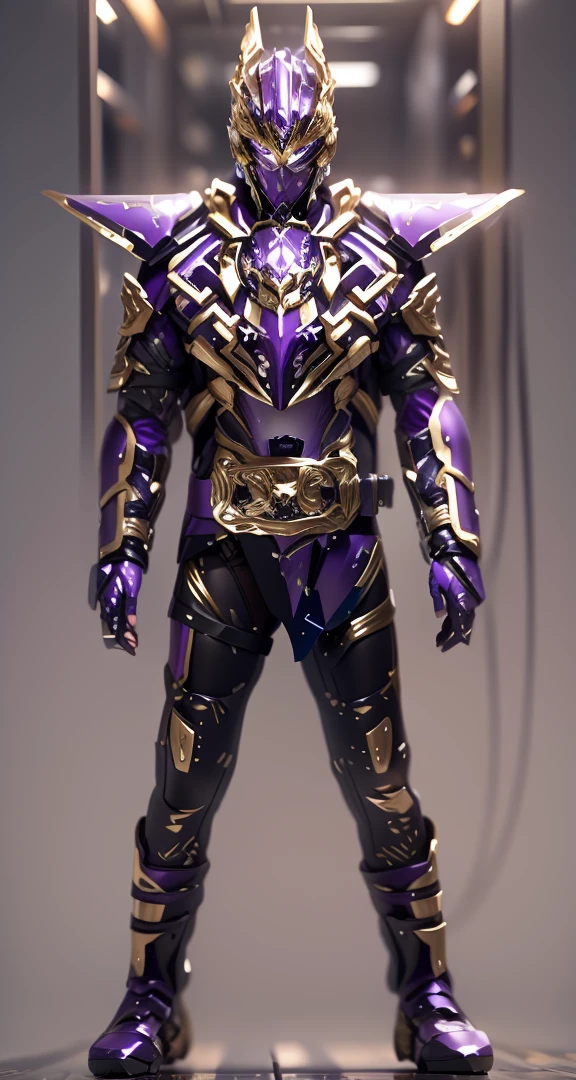 With an imperial sparkling effect,The color changes to purple and gold,Some purple and gold(Ensure its layering and armor texture,Purple is the main color,Add some gold for decoration,Add some transparent texture)