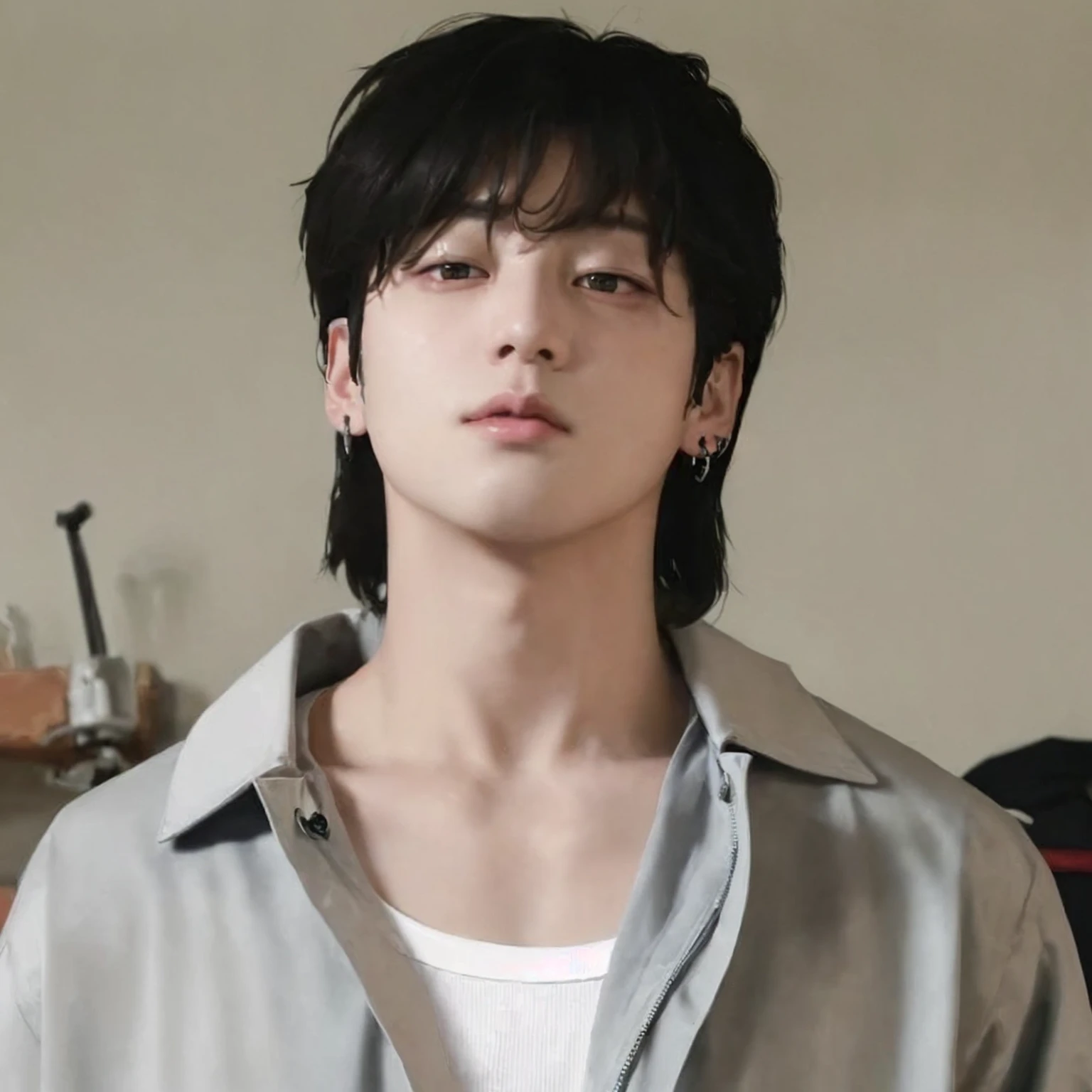 jungkook (Masterpiece, Best Quality: 1.2), ultra detailed, cinematic lighting, HDR,