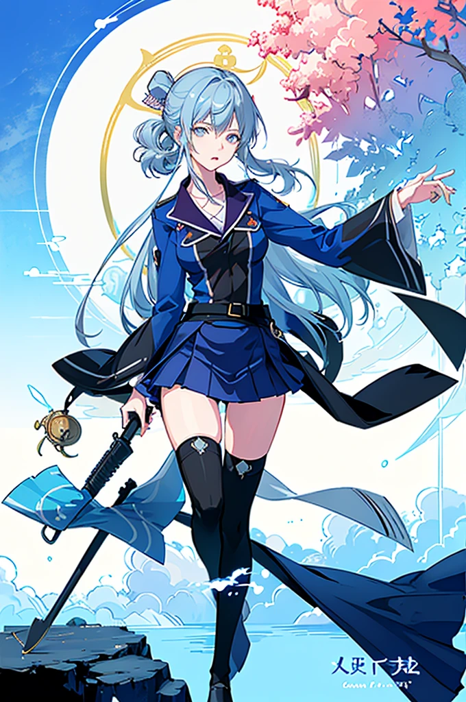 ((full body,whole body)),1girl,  solo, outdoors, long hair, holy place, Original,(Illustration:1.1),(Best Quality),(masutepiece:1.1),(the Extremely Detailed CG Unity 8K Wallpapers:1.1), (Colorful:0.9),(mid-shot:0.95),(extremely detailed beautiful face),(Solo:1.2), (girl),(((Lori))), (Detailed beautiful eyes:1.15), (Beautiful face:1.15), (Glowing blue eyes:1.25////),(((sky blue Long Hair))),(two side up),(+perfect hand+:1.21),(Draw illustration of Japan priestess costume),(slender),(White pleated skirt),(Gothic),((black thighhighs)),(frilld),(Beautiful Slender Lolita Girl),hallowween,standing, girl,10 years old,  girl,foggy place,vampire,sky blue hair,full body,whole body,((cathedral background)),(holy cathedral),((full body,whole body)),((full body,whole body)),((full body,whole body)),((full body,whole body)),
