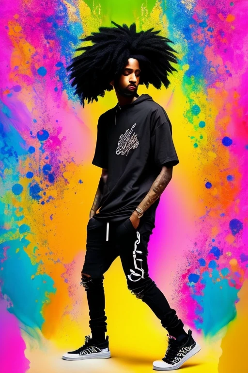 A background filled with scattered musical notes in various sizes and colors

A background completely filled with scattered musical notes in various sizes and colors, covering the entire screen.

jovem negro estilo de trap no studio e com cabelo curto com joias de ouro

beautiful girl colorful image

Dance hiphop Dance CREW  Waacking Dance

Punking 


black medium hair black medium hair 

Five fingers Baggy clothes Baggy clothes