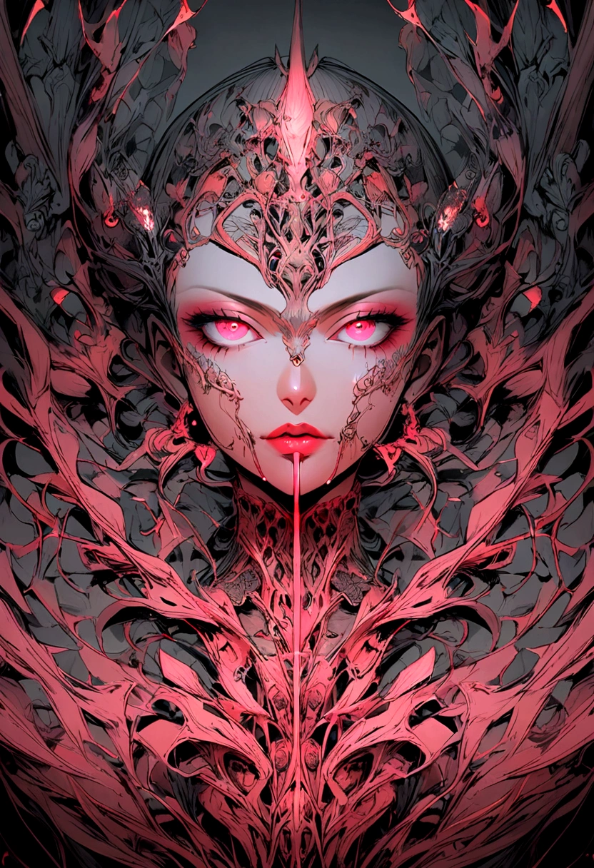 (NSFW, Vulgar), Dark and damp basement,Charming goddess neon nightclub,Queen Lilith,Crystal silicone protective pad,A masterpiece of gray granite statues,The chest is bloated,Slender legs,Samus,Rose gold ponytail,Stone bench,Face the camera,drenched clothes,