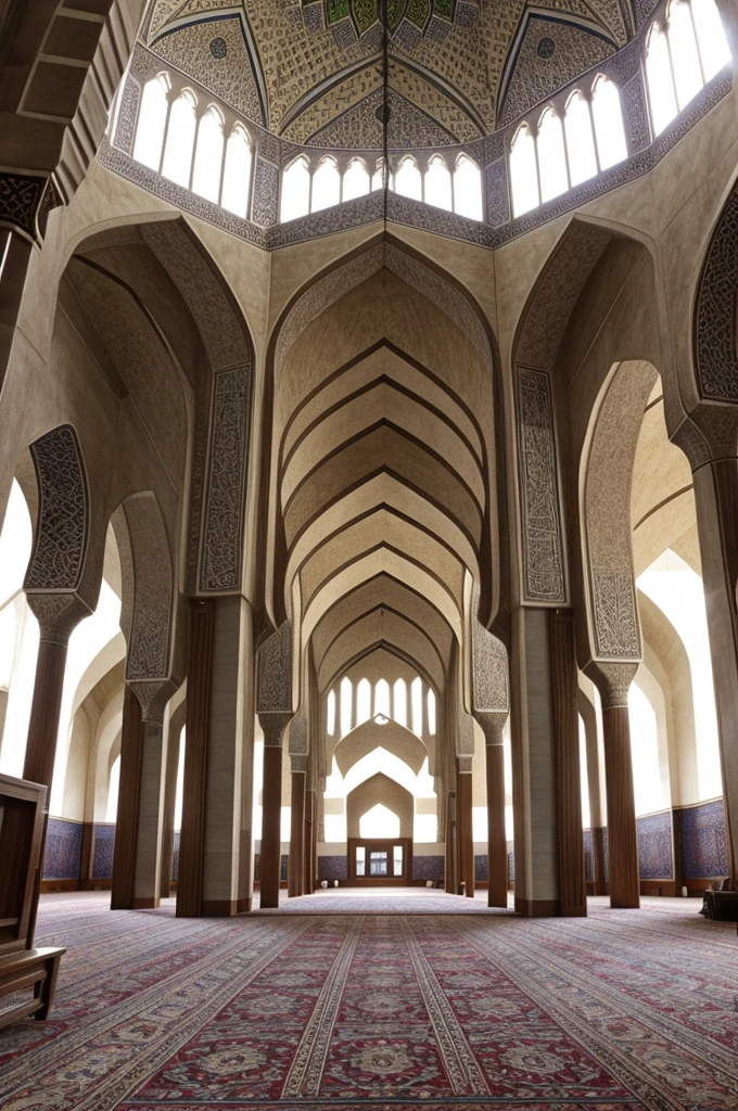 Photo of a large and beautiful mosque
