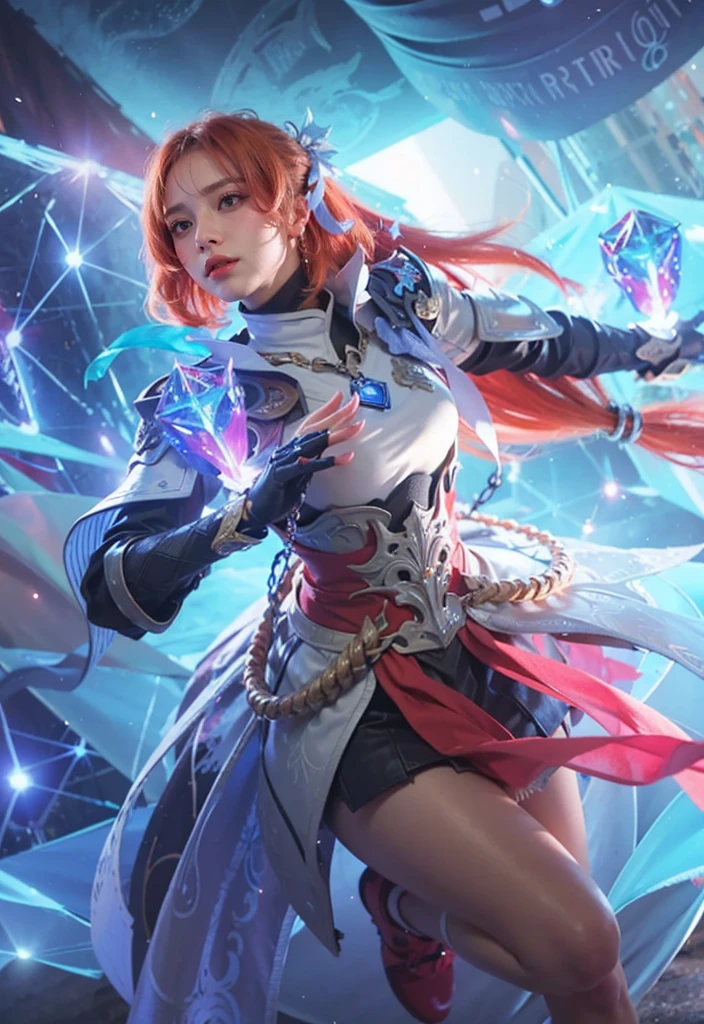 a close up of a 4 girls , peach hair , big booobs , shadowbringers cinematic, 4 k detail fantasy, a beautiful fantasy empress, game cg, xianxia fantasy, xianxia hero, 2. 5 d cgi anime fantasy artwork, cinematic goddess close shot, ruan jia and artgerm, wow 4 k detail fantasy, hyperdetailed fantasy character, Hd, high resolution , hyper realistic, fantastic, Detailed skin texture and face.