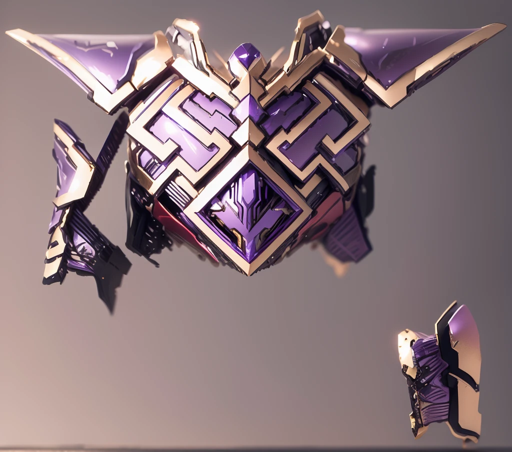 With an imperial sparkling effect,The color changes to purple and red,Some red and gold(Ensure its layering and armor texture,Purple is the main color,Add some gold for decoration,Add some transparent texture)