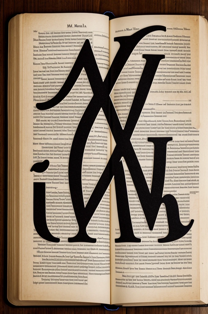 m alphabet, book