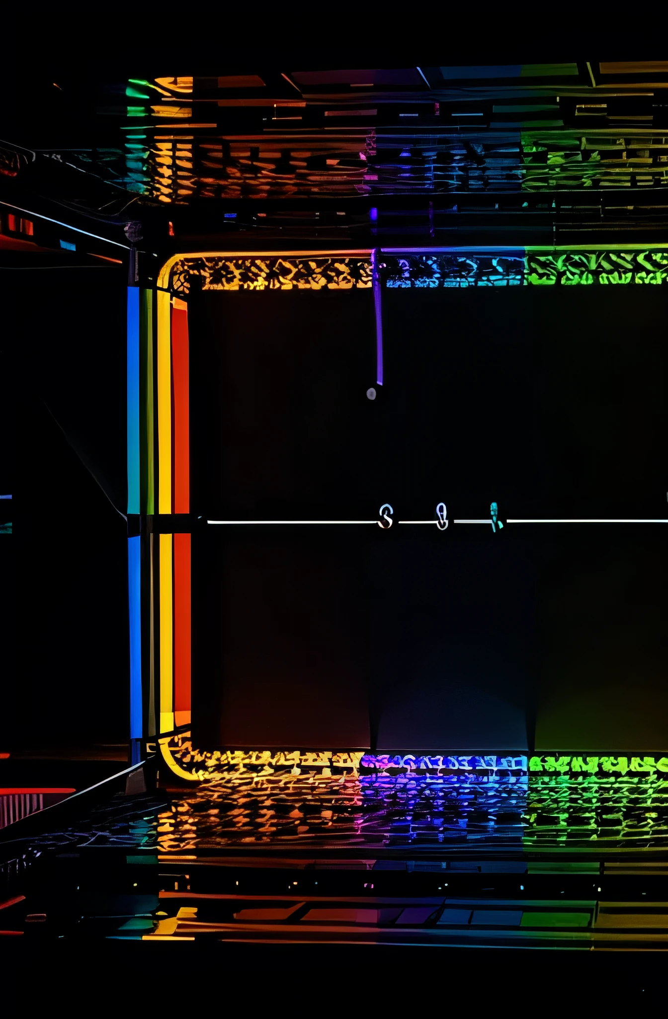 colorful audio spectrum visualizer