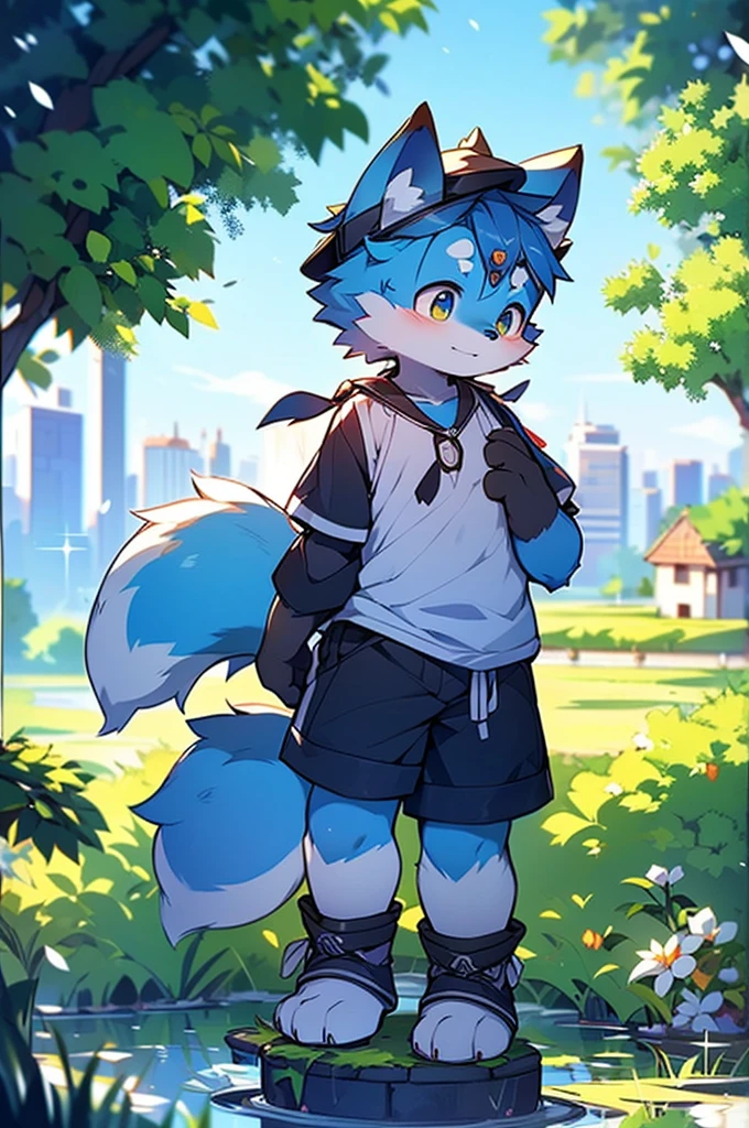 blue hair, hair, fur