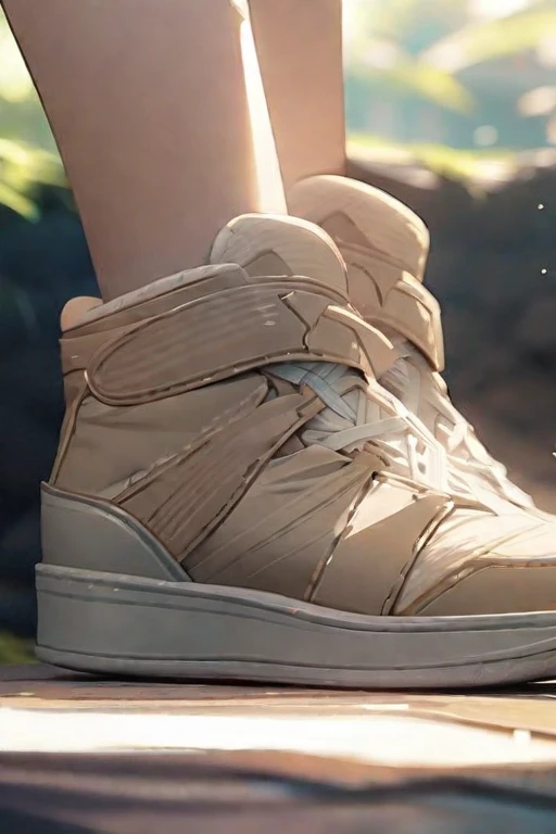 A pair of shoes，Kilo，White background。