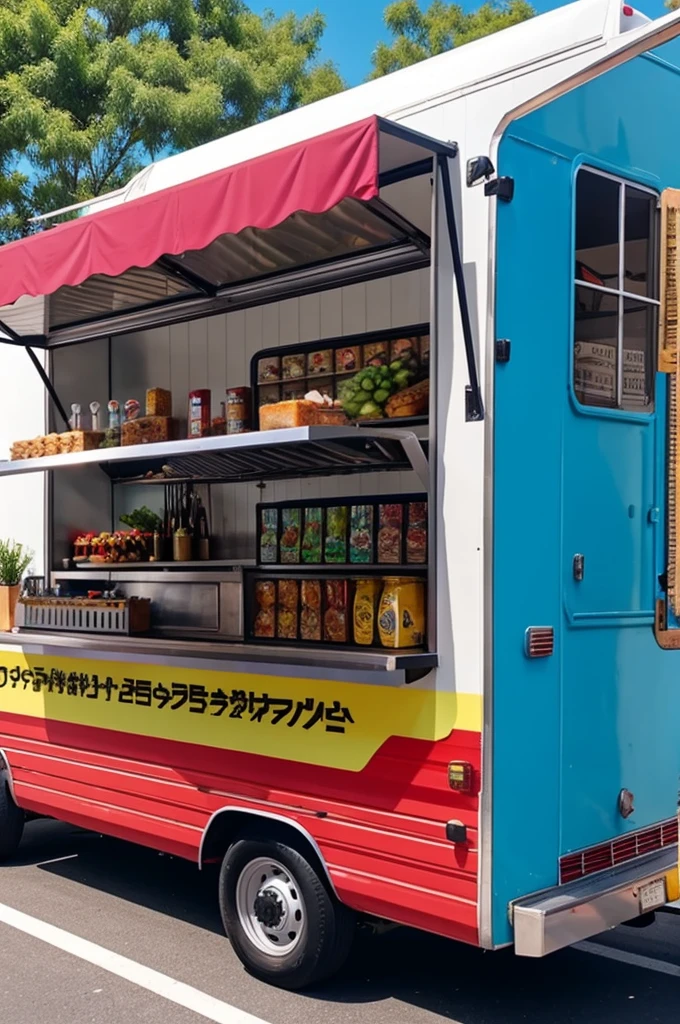 Food truck con tematica de anime