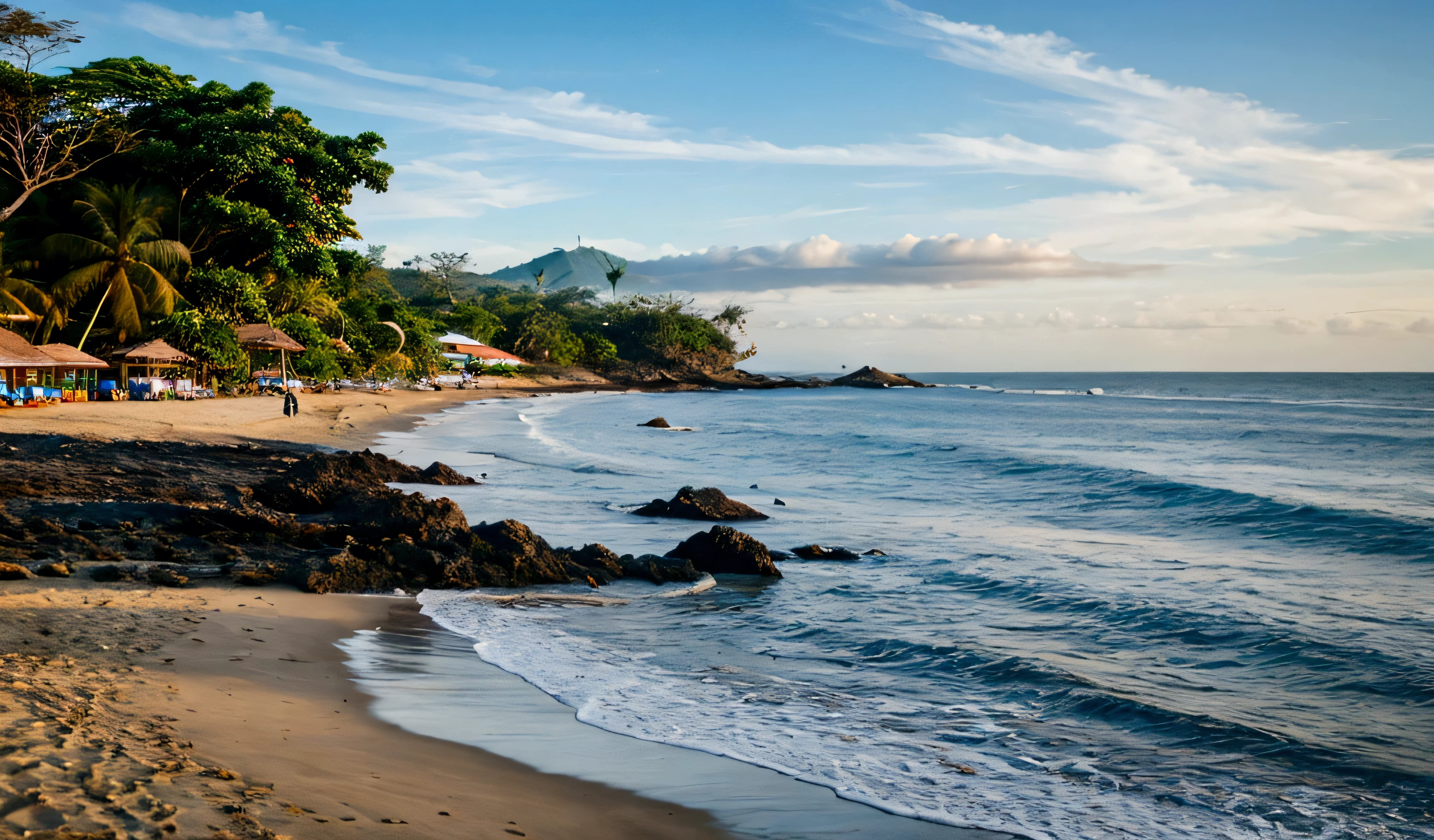 El Salvador, rock, Tropical coastal city, Beachfront setting