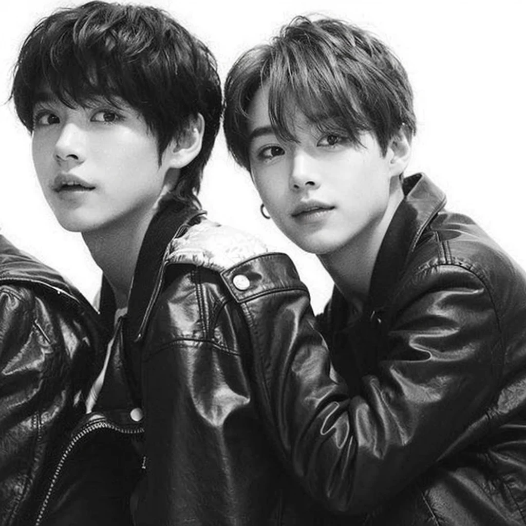 a beautiful detailed portrait of two young boys, 1boy, 1boy, cute, smiling, friendly, charming, adorable, happy, cheerful, playful, mischievous, photorealistic, highly detailed, intricate, sharp focus, vibrant colors, natural lighting, warm tones, soft shadows, 4k, ultra-detailed, masterpiece
