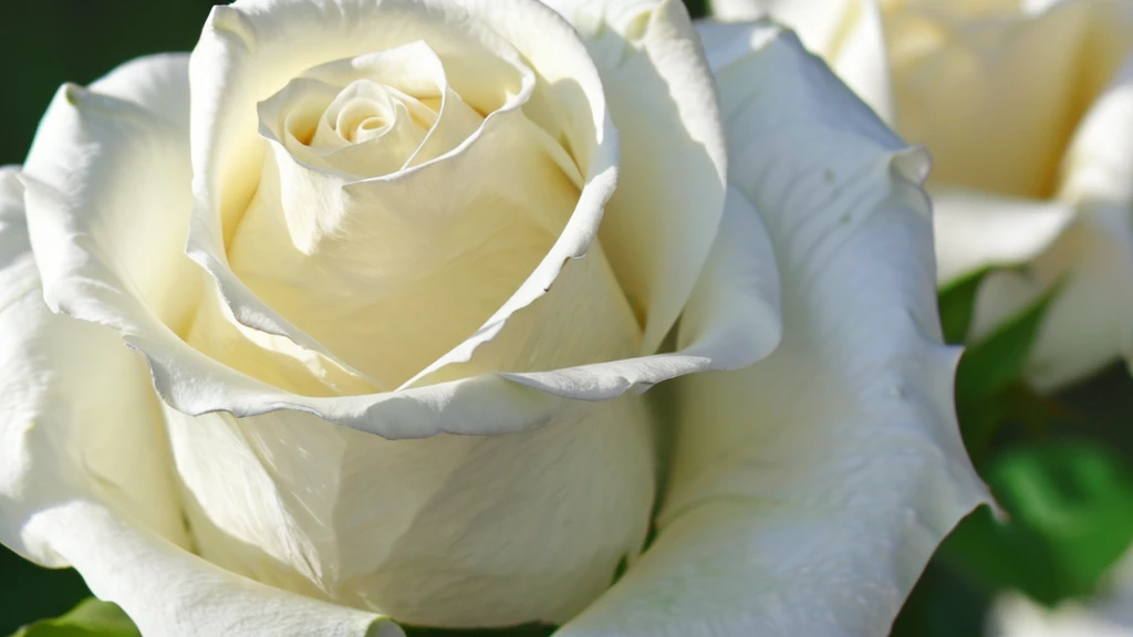 (((a white rose))),(detailed face),VIVID,pretty,sleeveless and turtle neck white silky clothes,4k ,super high resolution ,(photo-realistic: 1.7), white background,long hair,