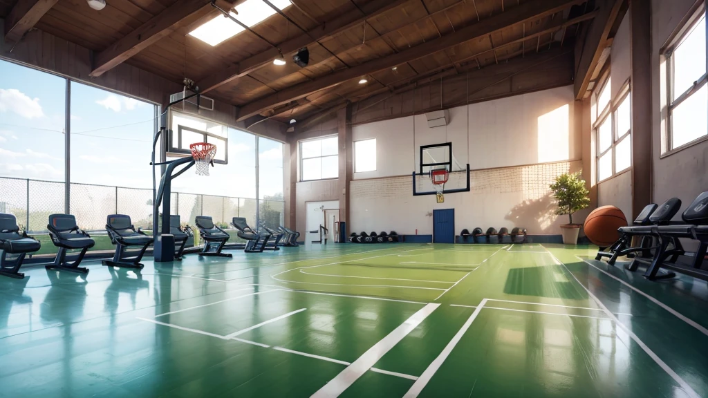 Basketball gym