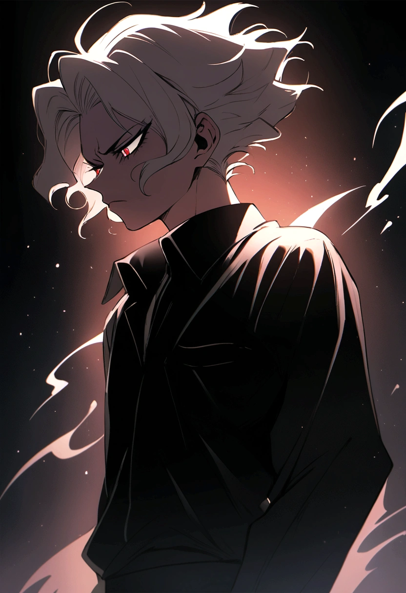 Akira Fudo, Devilman Crybaby, Male, with black clothes