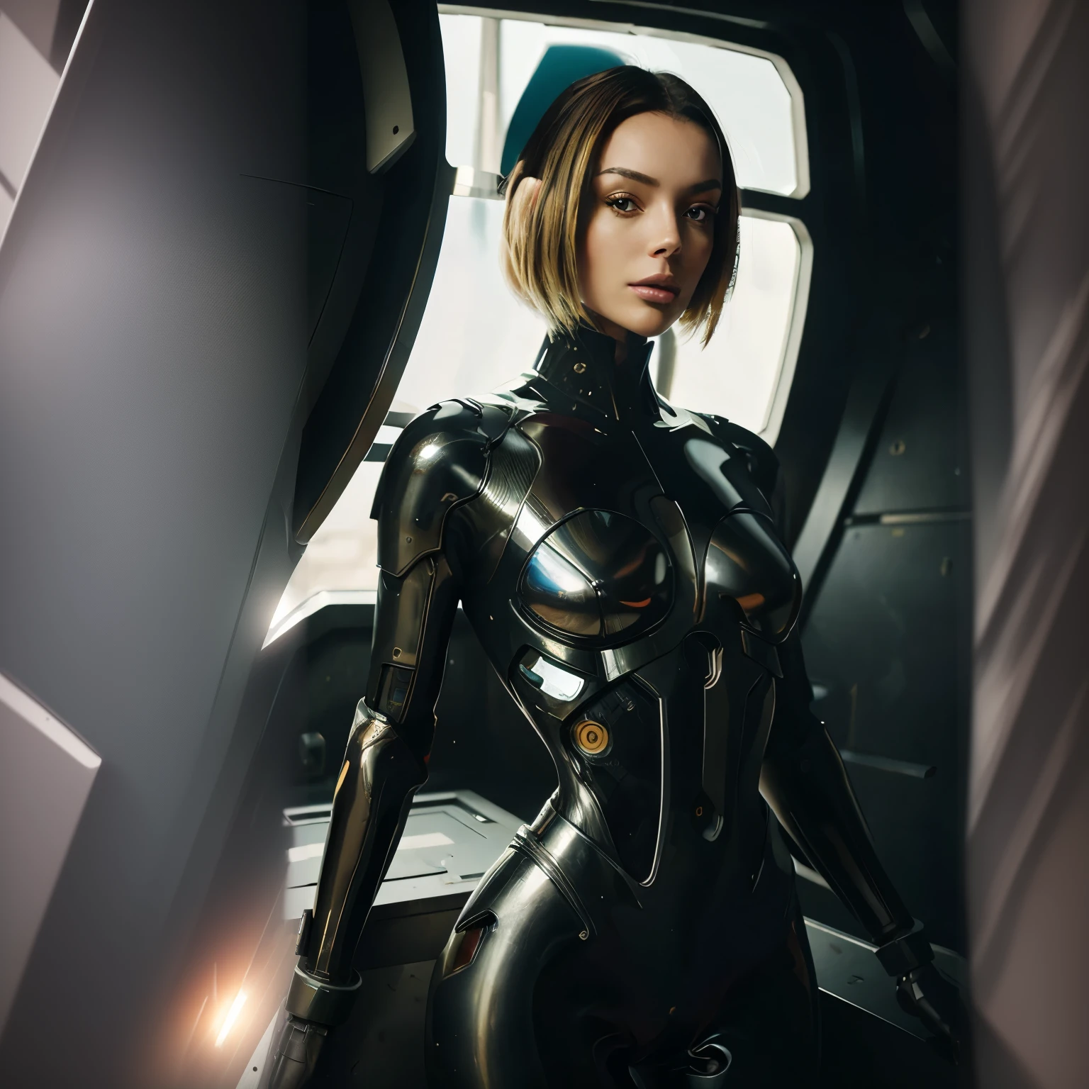steel science fiction back ground