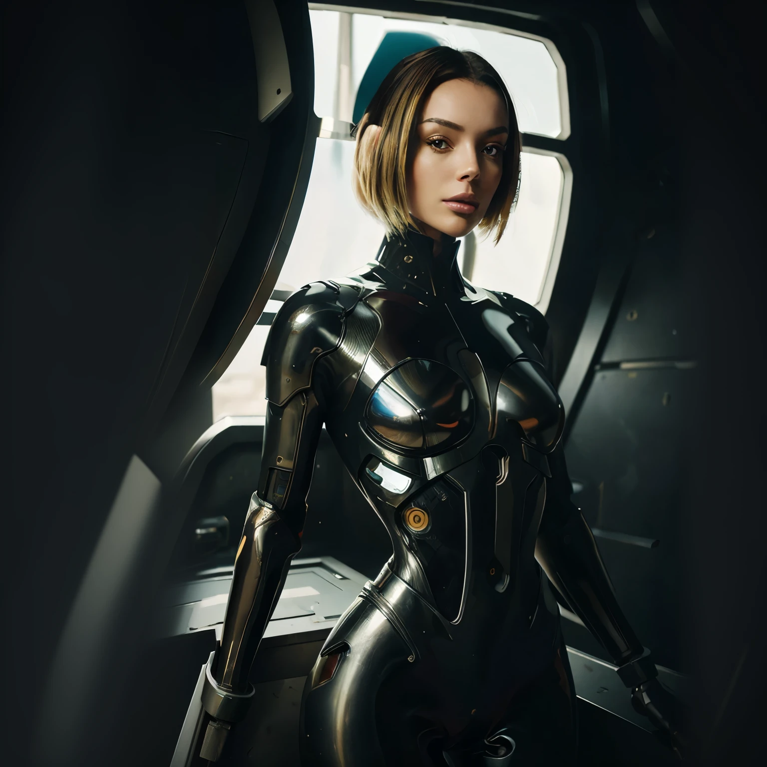 steel science fiction back ground