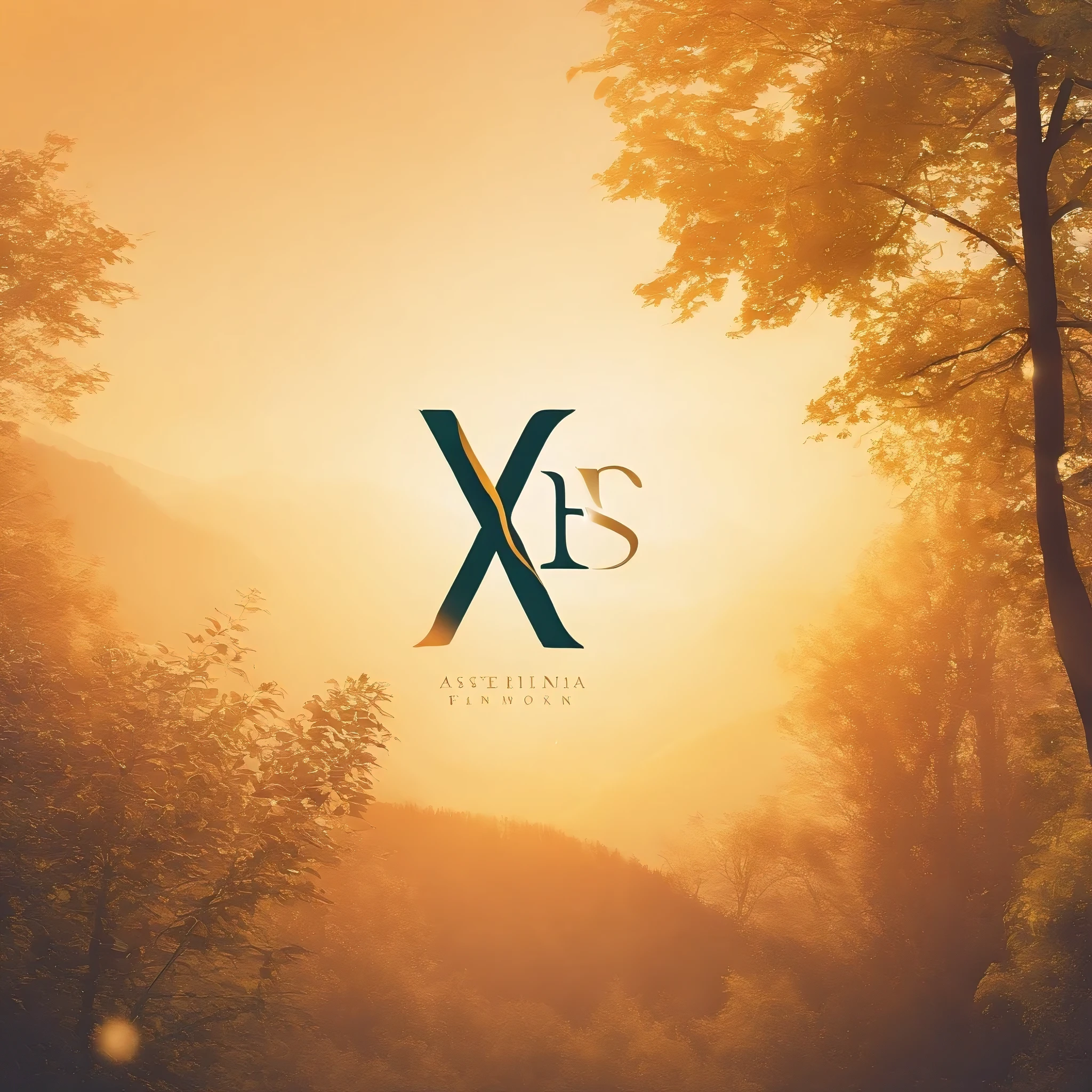 Create a logo that is elegant, minimalist and attractive using F as the name*XMA EXTTSY, but let an asterisk be a small sun
