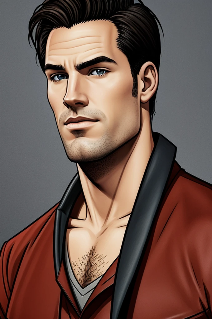 Portrait of Trent Lane from the animated series 'Daria' in anime style. Trent has a style similar to Sid Vicious. He is wearing a dark green t-shirt, dark, worn jeans, and black boots. He has black hair, short and pointed, with messy locks that fall on his forehead. His face is thin and angular, with half-closed and sleepy eyes, Fine and arched eyebrows, a straight and sharp nose, and a light shadow of beard. He wears an earring in one ear and has a visible tattoo on his right arm.. Is standing, holding an electric guitar with a strap, in a messy room with punk band posters on the walls and music equipment scattered on the floor."