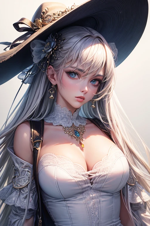 Cowboy shot, Perfect anatomy, seductive, leaning on a tree, Best quality, masterpiece, beautiful face, beautiful rich luxurious elegant mature lady, beautiful smile, expensive sleeveless strapless silver dress, long beautiful long hair, detailed eyes, beautiful eyes, hyperdetailed face, complex, symmetrical face, sharp focus, perfect, textured, chiaroscuro, professional make-up, realistic, figure in frame, correct body, perfect biology, flawless, artgerm