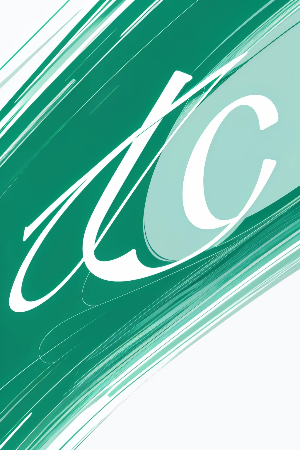 Written MALAC, in green and cyan colors, White background 