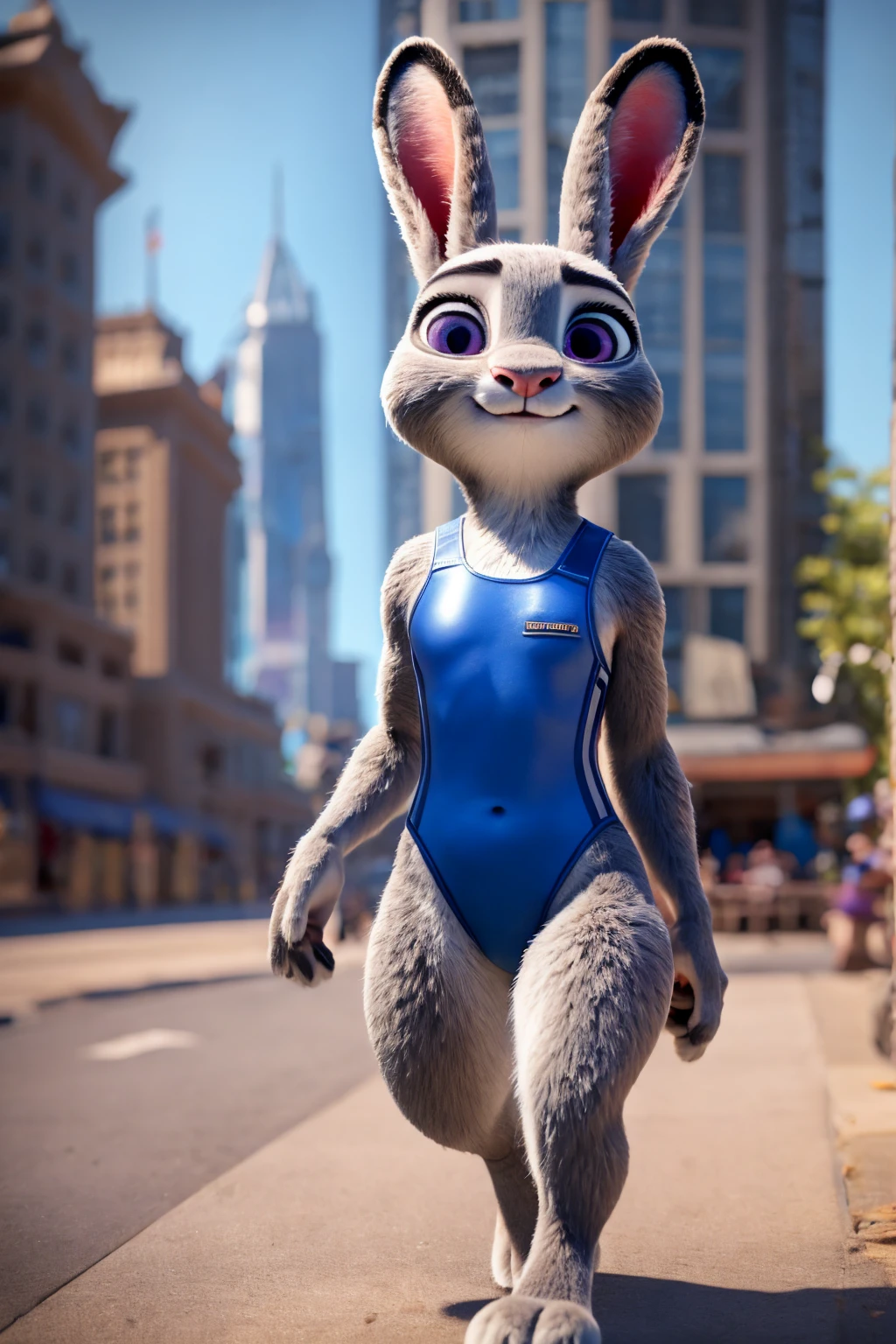 judy hopps,swimsuit,fur realistic,HD,zootopia,disney