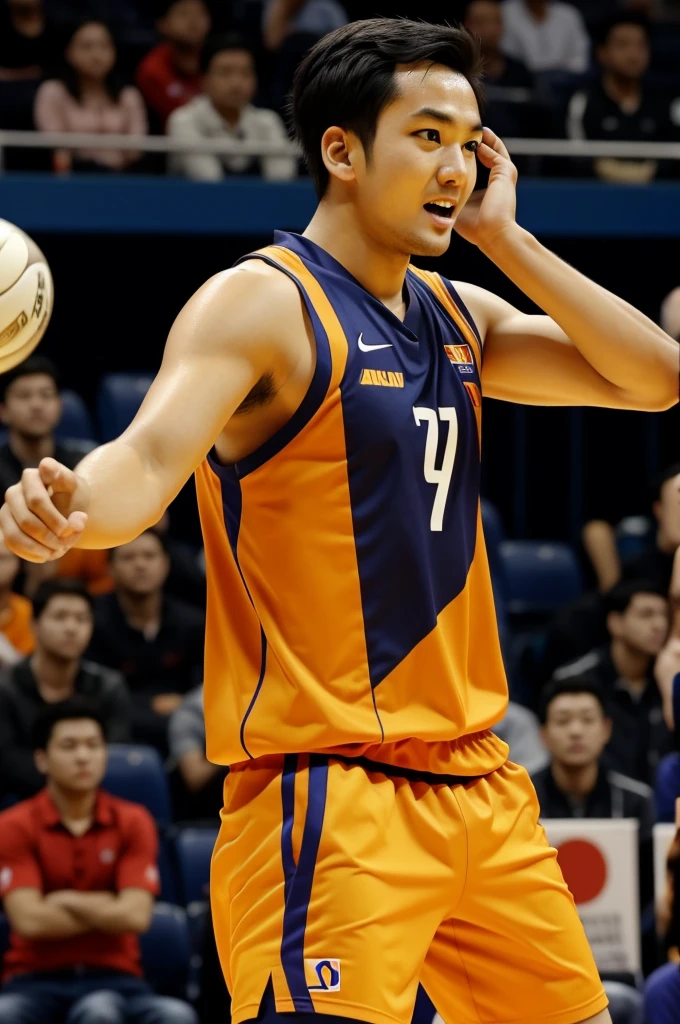 Asumane Asahi is a young man who has been a member of the Haikyu!