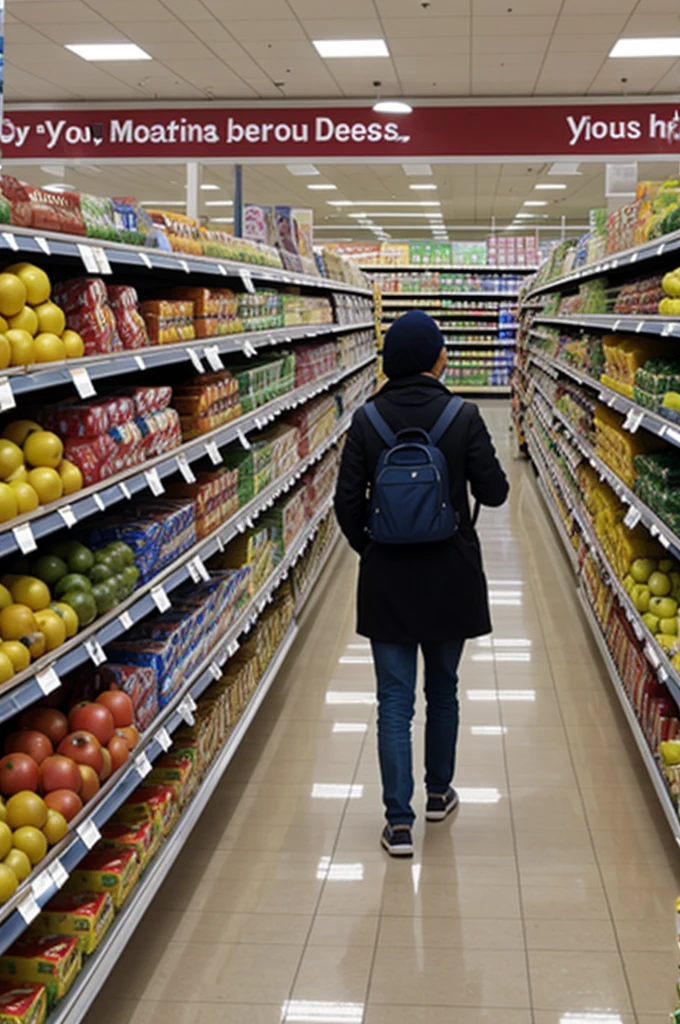 Then to a supermarket