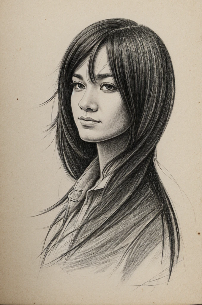 Drawing of a person discriminated against another