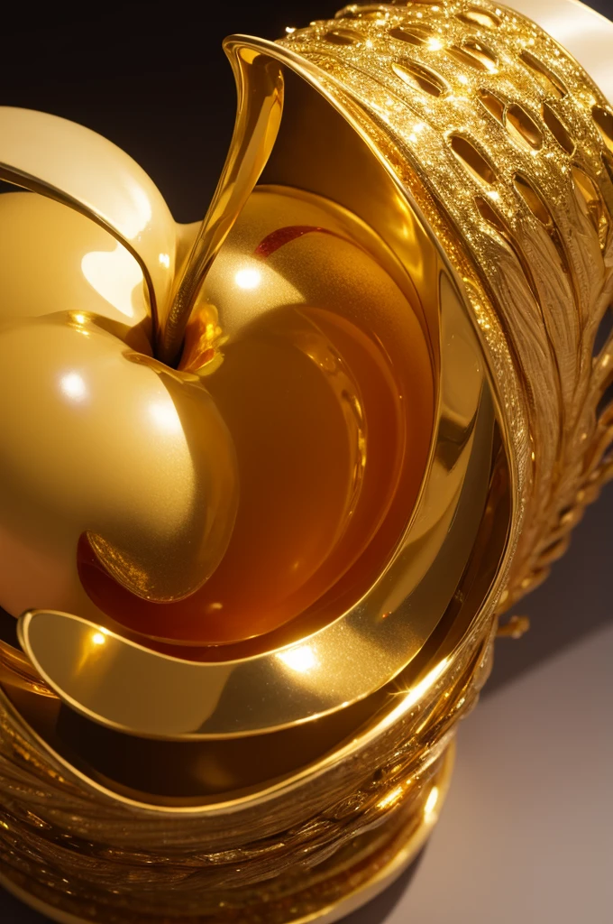 Apple made of gold