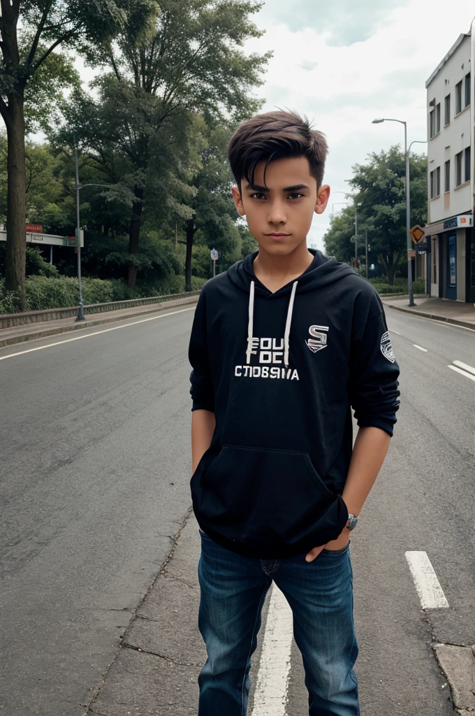 Sigma boy on road