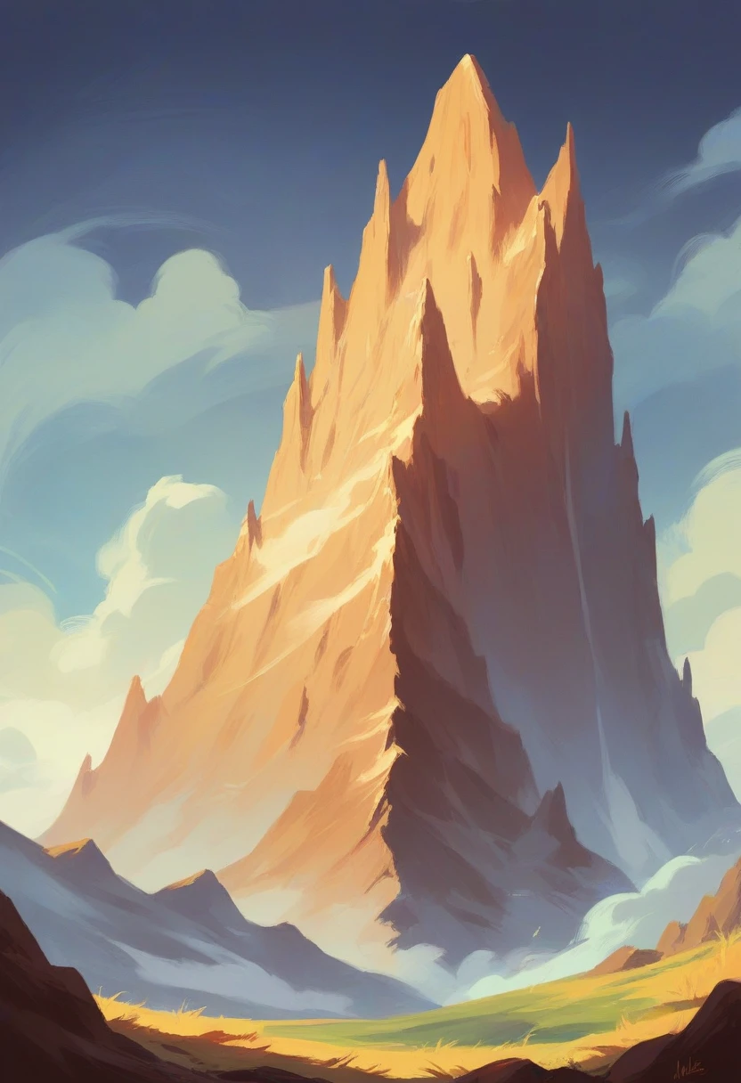A GOLDEN MOUNTAIN AS HOME OF THE GODS