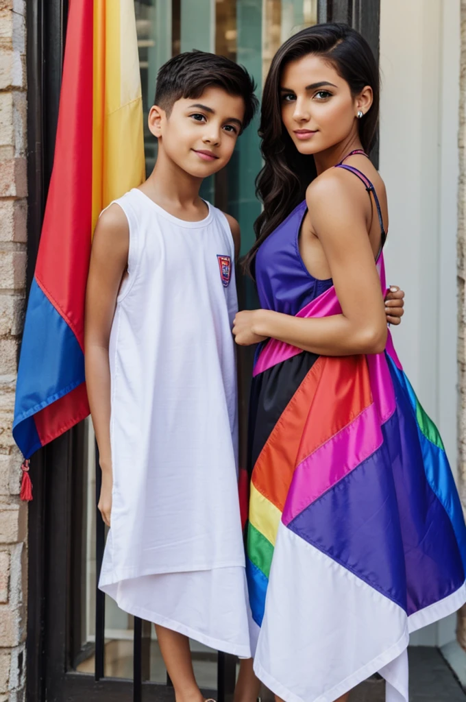 A half bisexual half gay flag