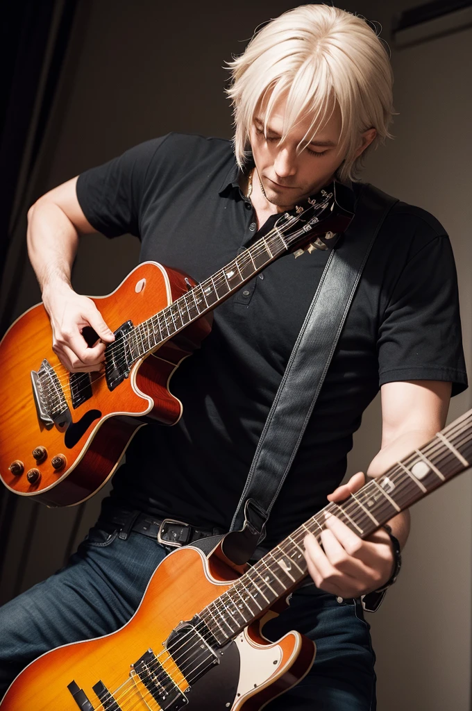 Image of a guitarist making a pact with the devil