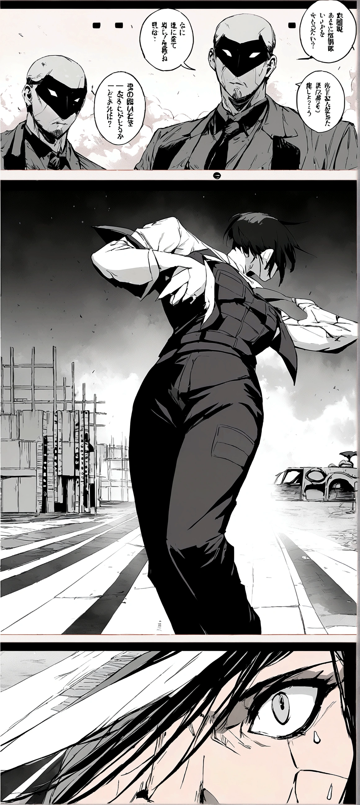 Imposing character,mysterious and powerful with mask