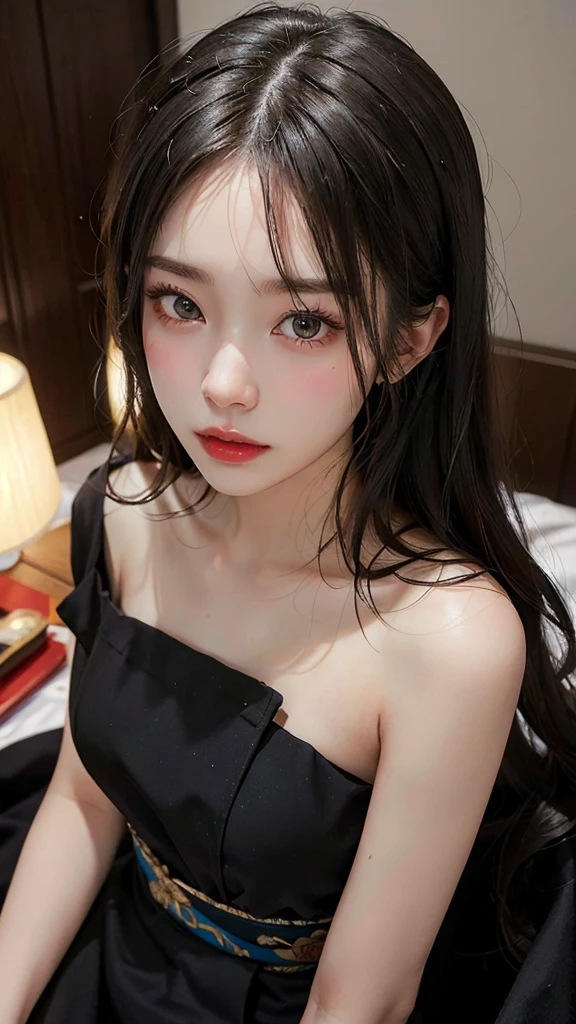 (Highest quality, masterpiece:1.3), shape, ((Beautifully detailed face)), beautifully detailed skin, Intricate details, Very detailed, Best image quality in 8K,(18 year old high school girl:Oiran,sexy:2.0,Undressing),A Japanese girl,,(Detailed Hair),Detailed lips,Open your mouth,Detailed feet,(The whole body is shown:1.9),blush,Embarrassing,Realistic Face,Realistic Skin,(Vibrant Skin),Vivid lips,Lip gloss