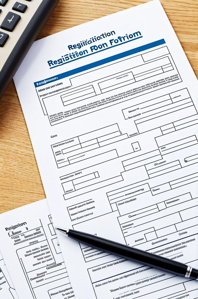 Registration form for a hospital 
